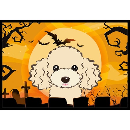 Carolines Treasures Halloween Buff Poodle Indoor and Outdoor Mat- 24 x 36 in. BB1816JMAT